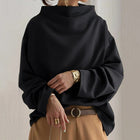 Long-Sleeve Pullover with High Neckline for Women