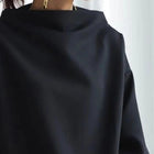 Long-Sleeve Pullover with High Neckline for Women